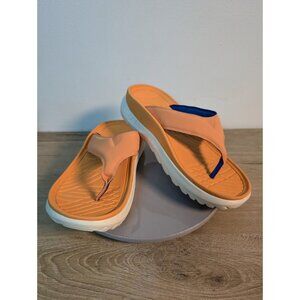 Vionic Restore Chunky Y2K Vibe Flip Flop Orange Sandals Thongs EUC Woman Size 10